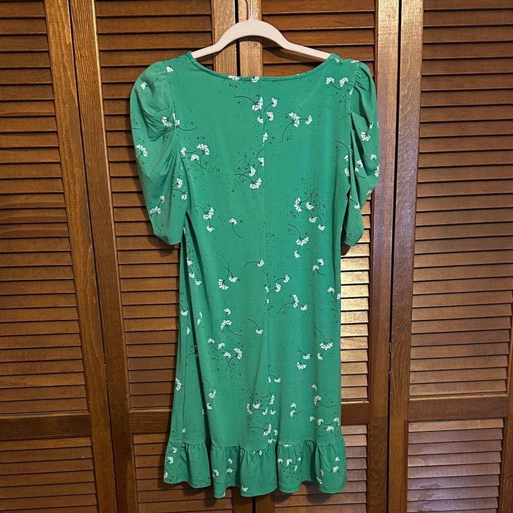 CeCe Green Floral Mini Dress - Picture 3 of 3